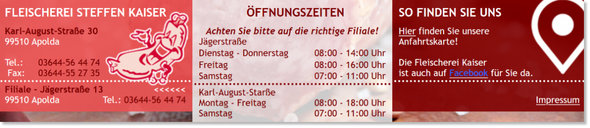 Öffnungszeiten Geöffnet